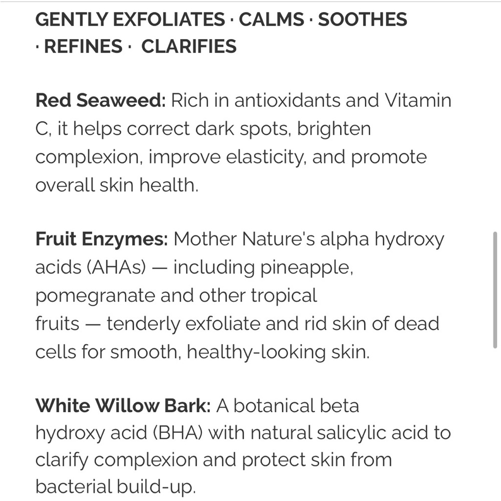 NWT🧖‍♀️ Earth Harbor GLOW JUICE Refining Enzyme Mask - Picture 5 of 6
